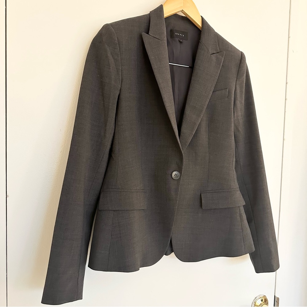 Theory Gabe B 2 Urban Wool Blend Blazer - Picture 3 of 9